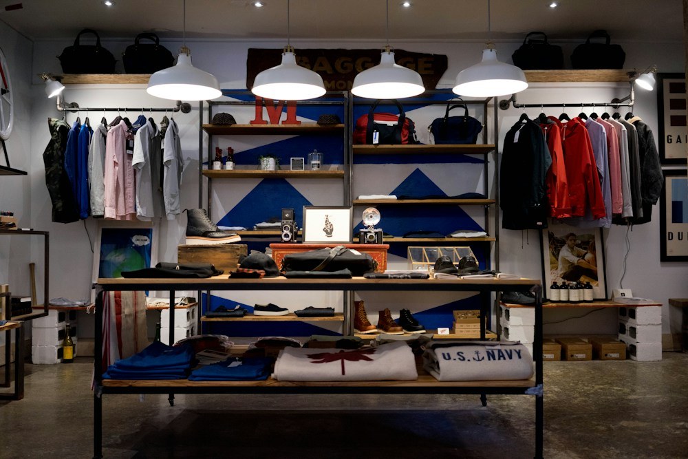 Real photograph of a retail store interior