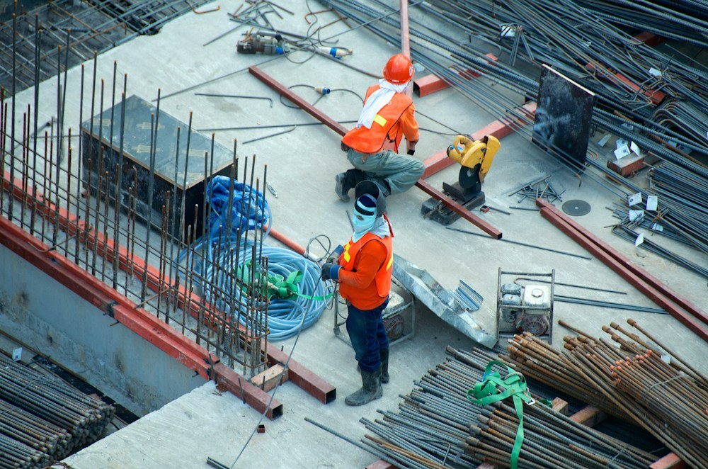 Real photograph of a building under construction
